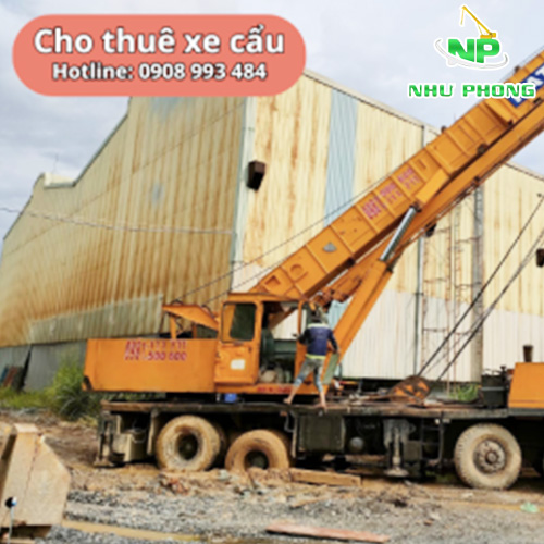 Cho thuê xe cẩu tại cụm KCN Tân Mỹ giá rẻ